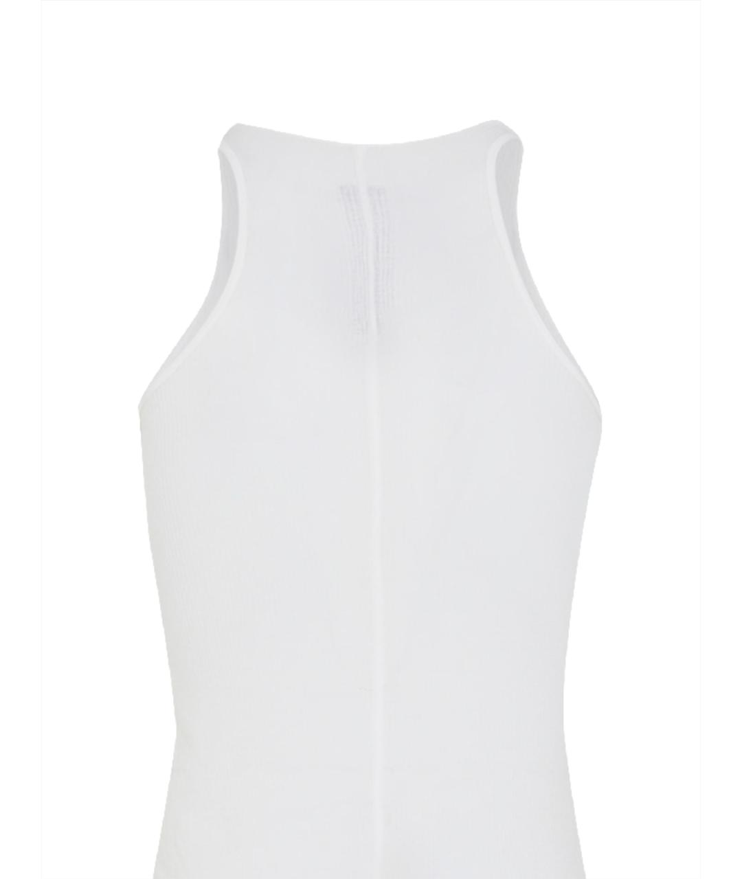 RICK OWENS Белая вискозная майка, фото 3