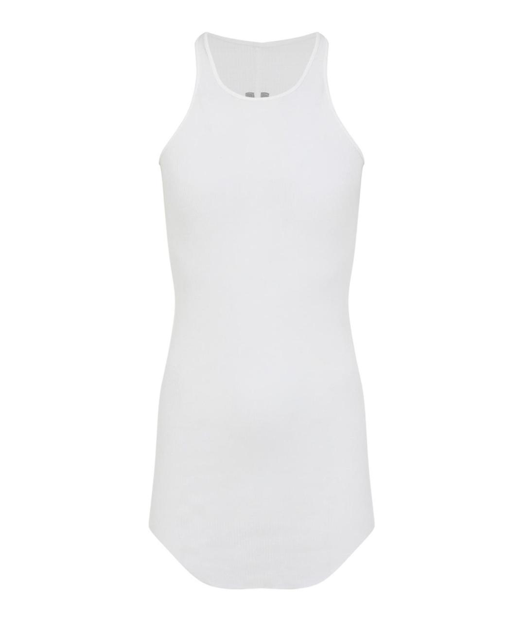 RICK OWENS Белая вискозная майка, фото 1