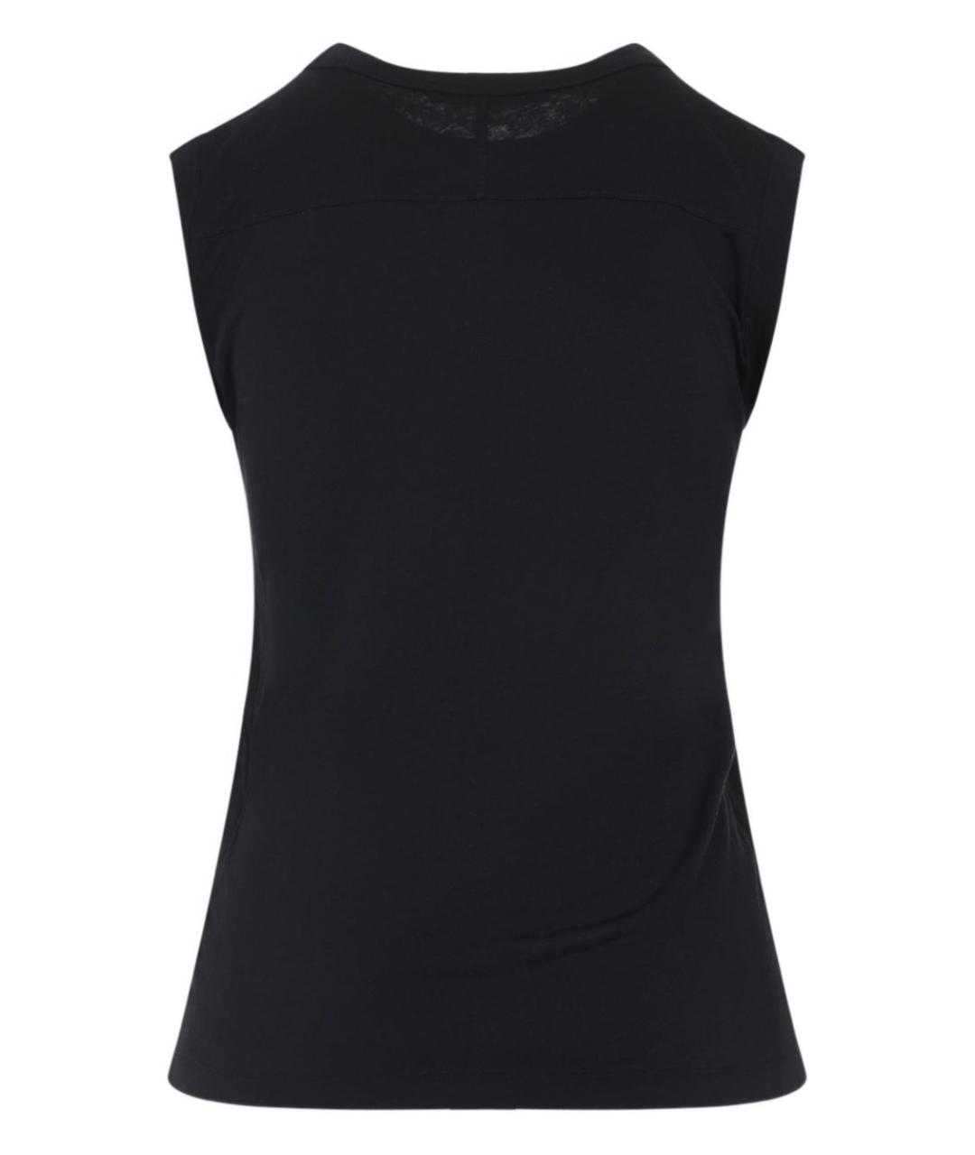 PHOEBE PHILO Черная хлопковая майка, фото 3