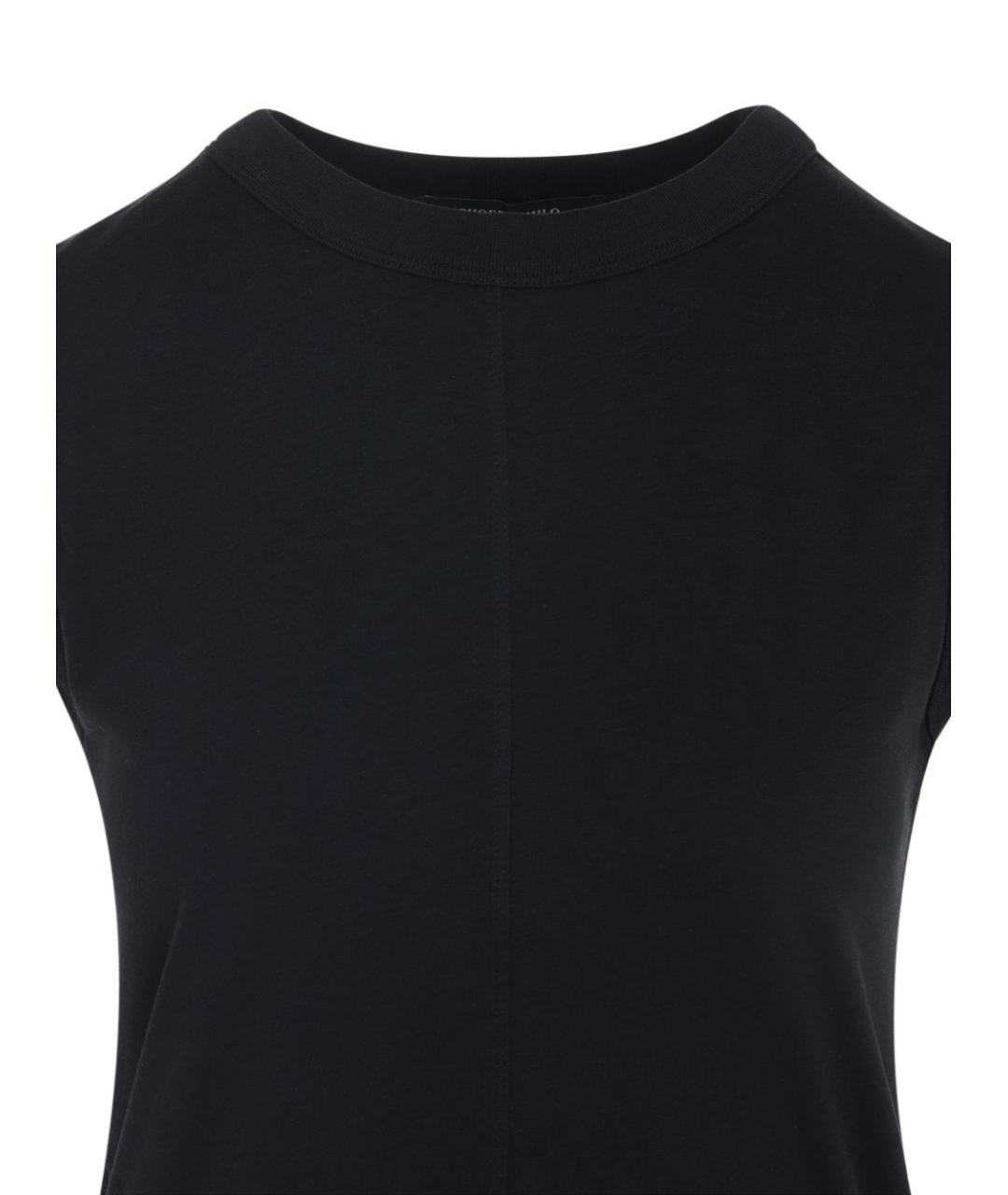 PHOEBE PHILO Черная хлопковая майка, фото 2