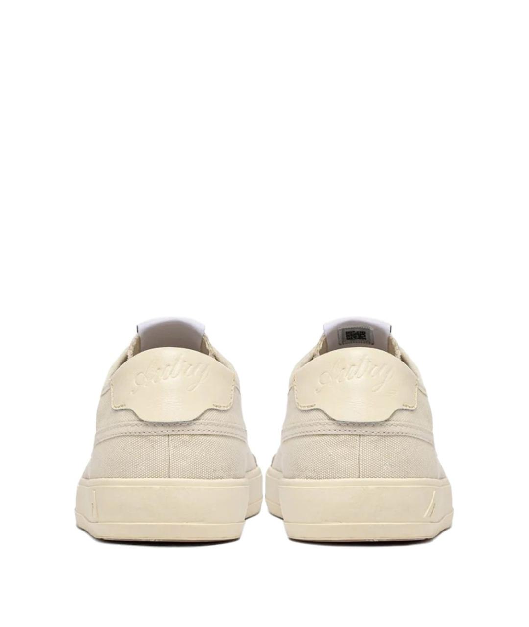 AUTRY Бежевые текстильные низкие кроссовки / кеды, фото 3