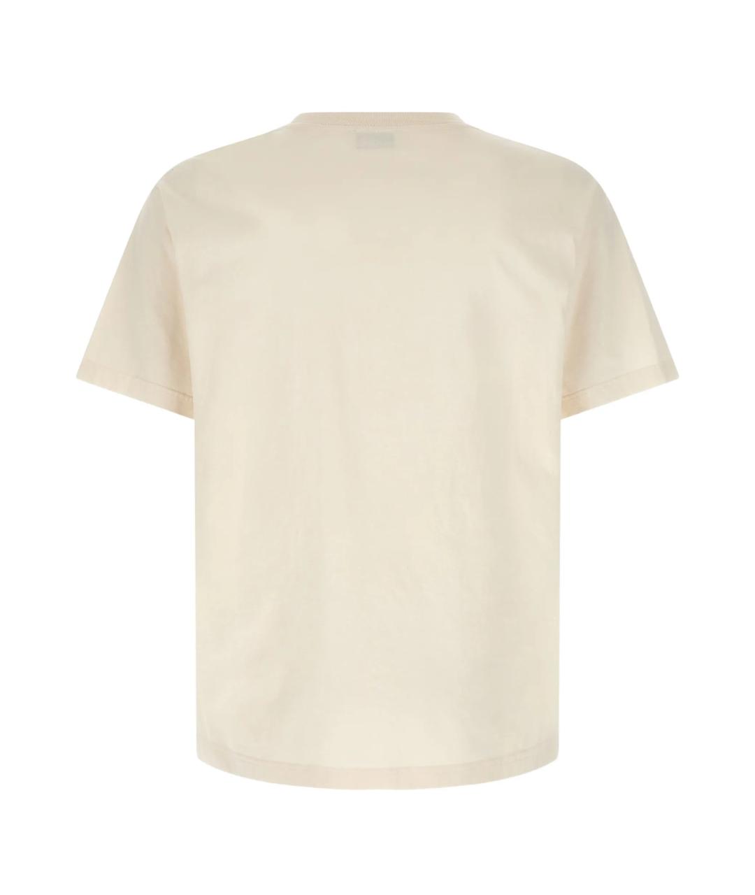 KENZO Бежевая хлопковая футболка, фото 3