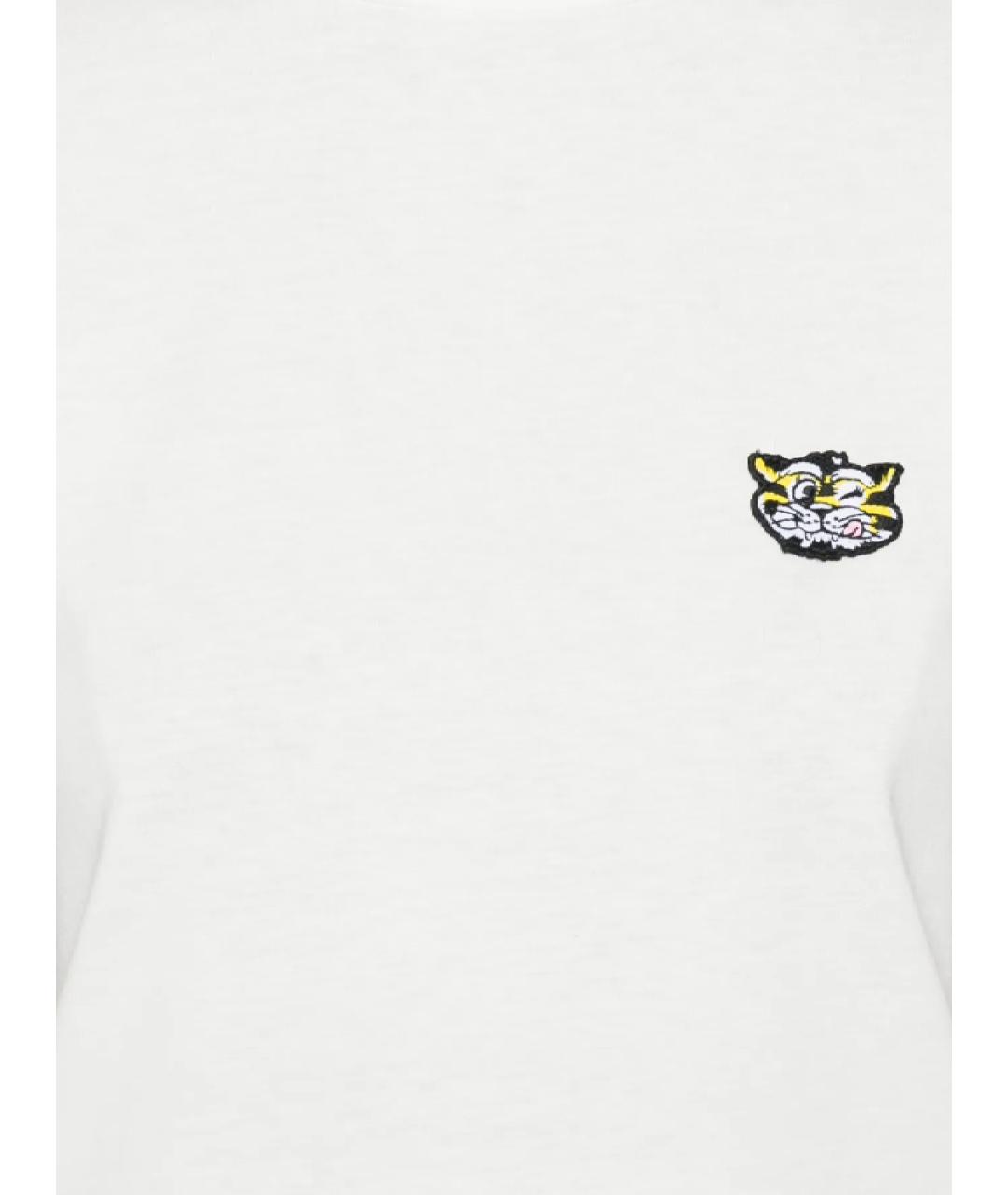 KENZO Белая хлопковая футболка, фото 2
