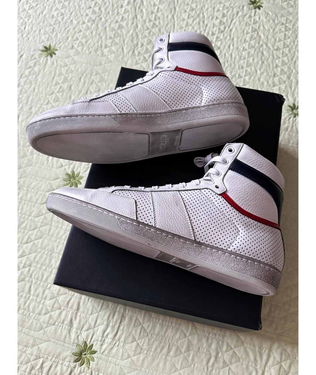 SAINT LAURENT Мульти кожаные высокие кроссовки / кеды, фото 5