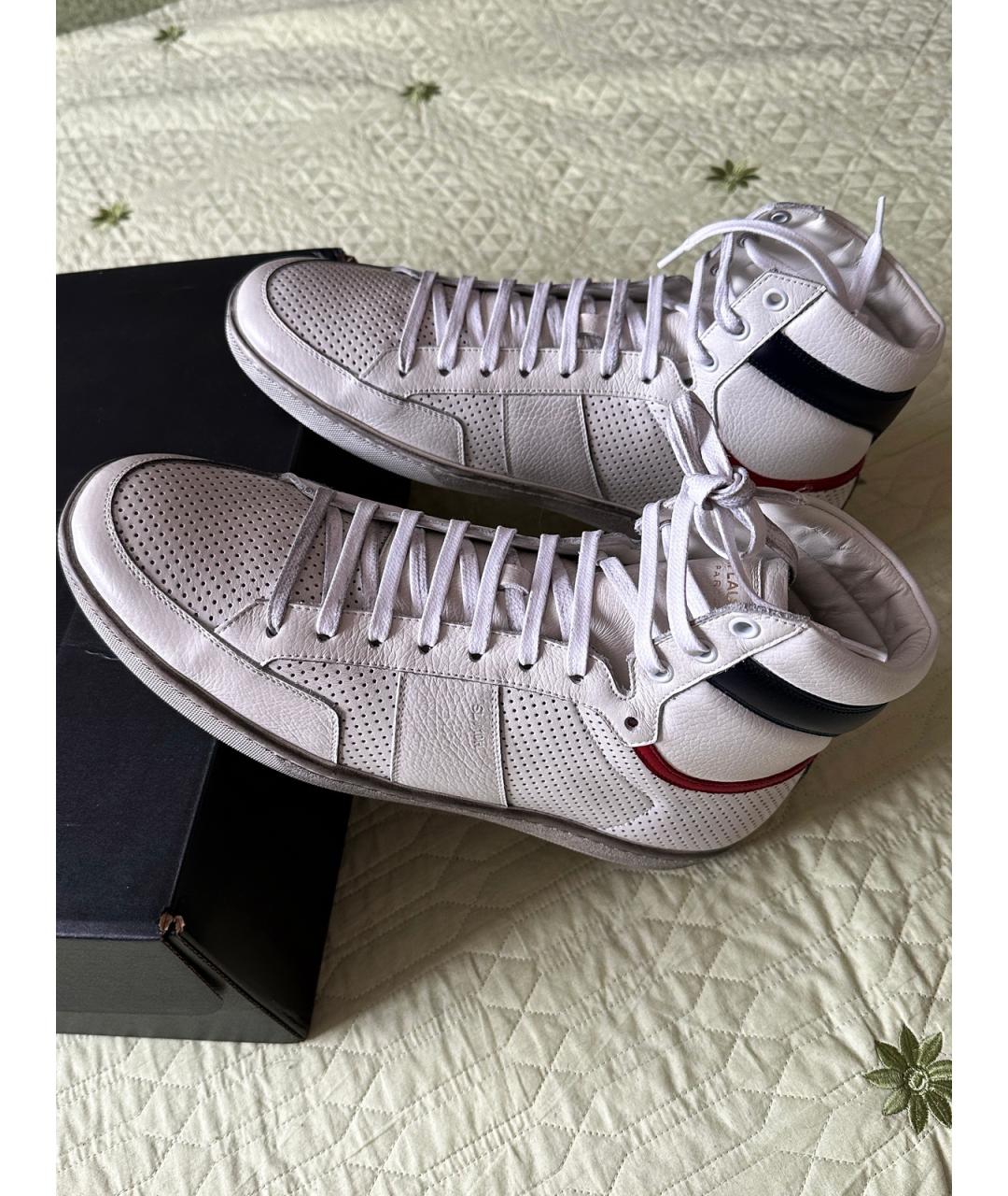 SAINT LAURENT Мульти кожаные высокие кроссовки / кеды, фото 3