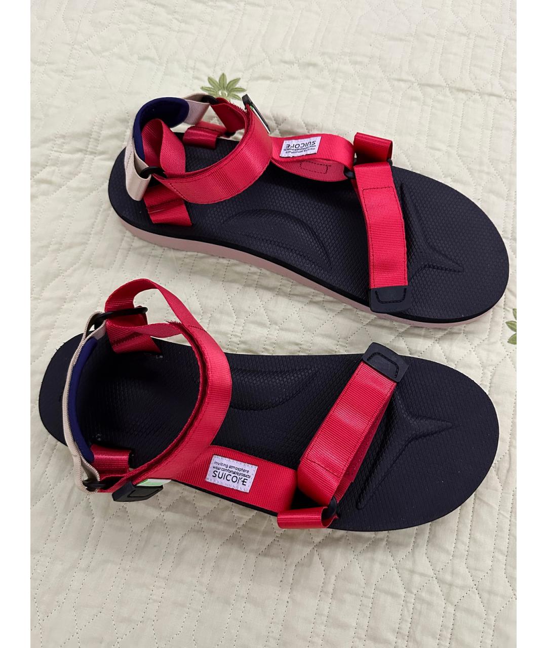 SUICOKE Красные сандалии, фото 2