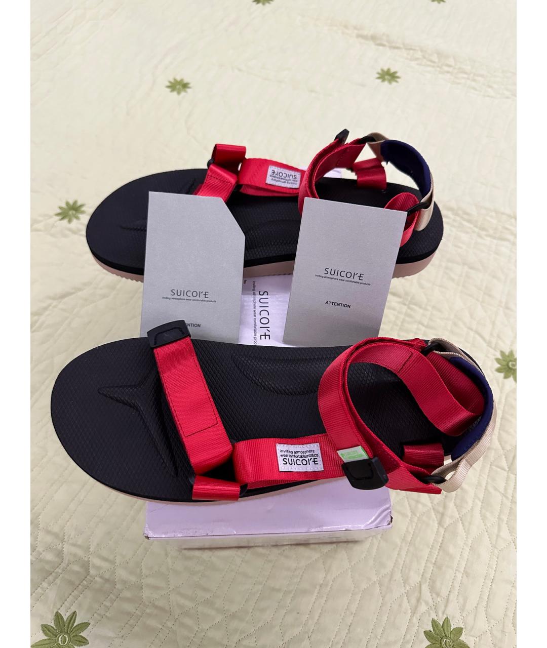 SUICOKE Красные сандалии, фото 8