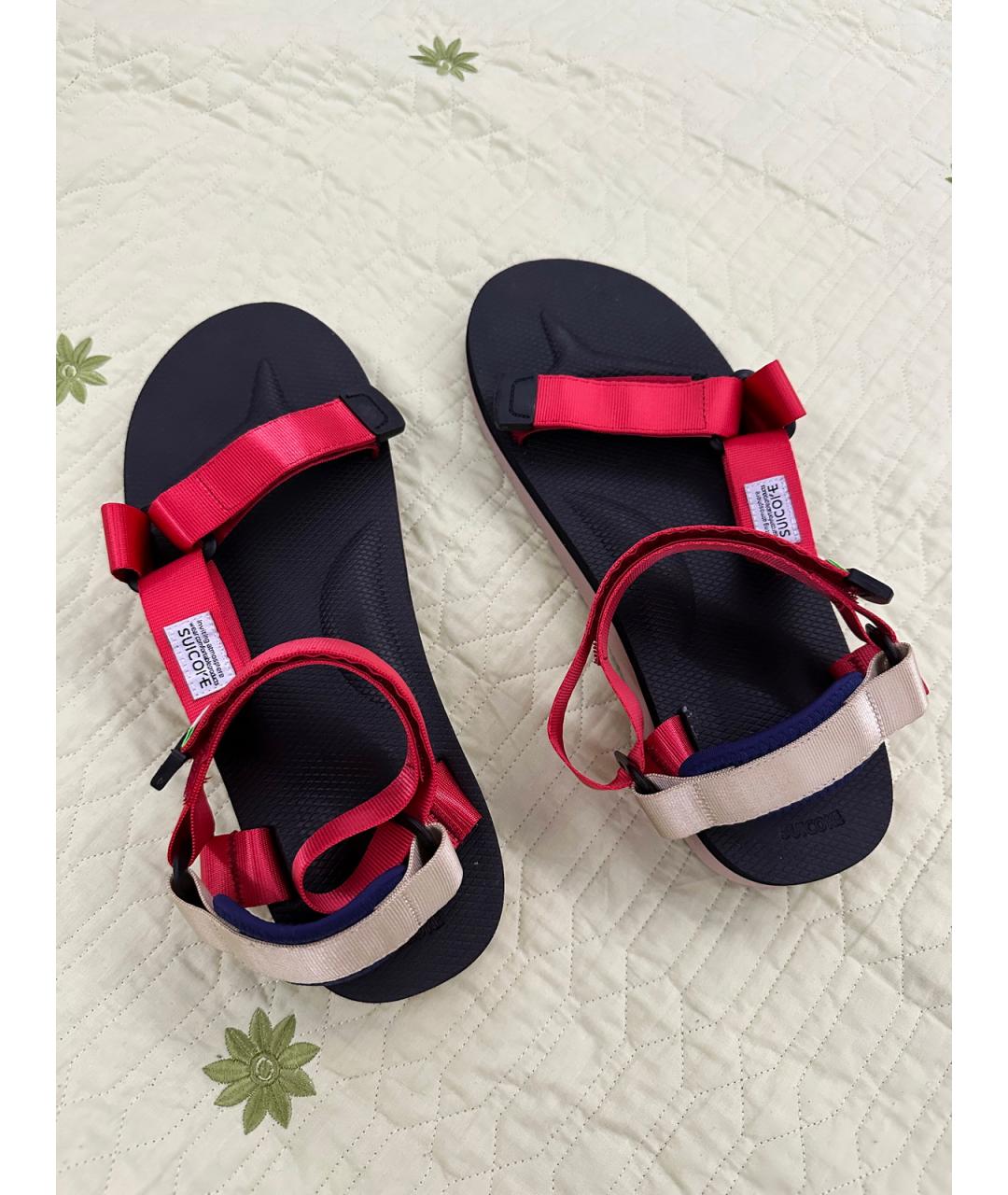 SUICOKE Красные сандалии, фото 5