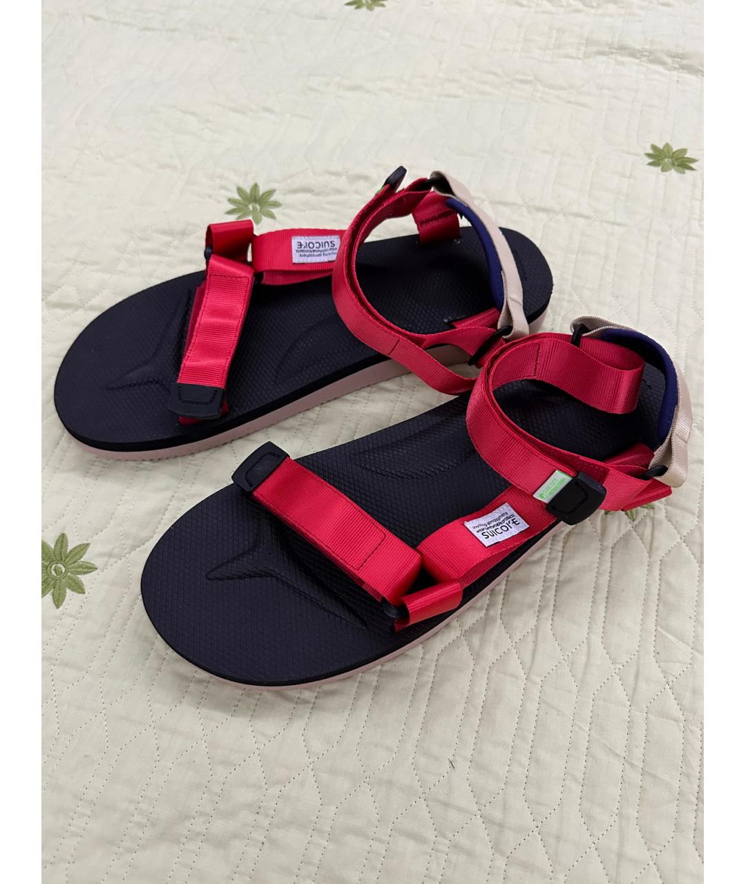 SUICOKE Красные сандалии, фото 4