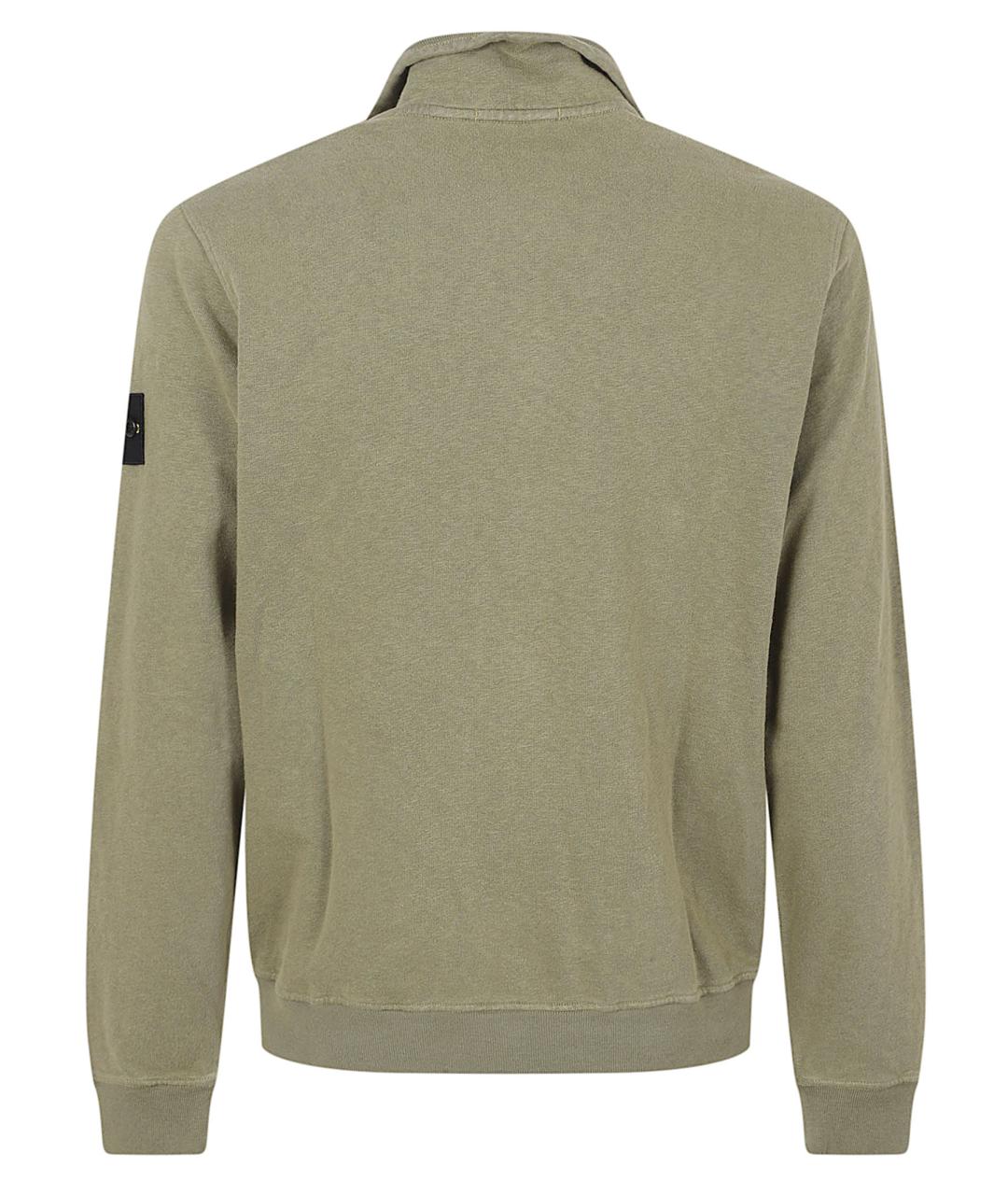 STONE ISLAND Хаки хлопковый кардиган, фото 3