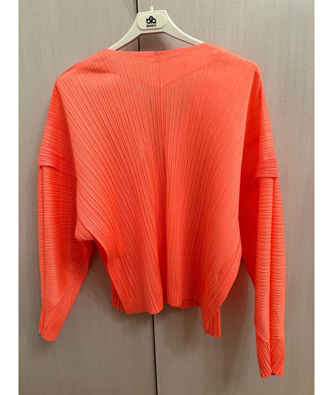 ISSEY MIYAKE Оранжевый полиэстеровый кардиган, фото 2