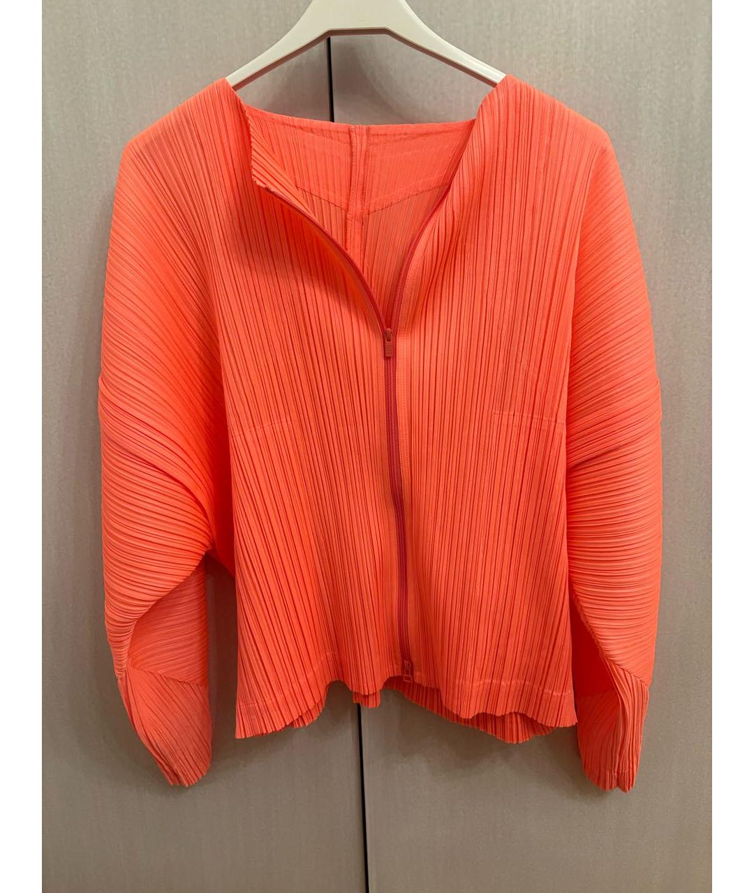 ISSEY MIYAKE Оранжевый полиэстеровый кардиган, фото 4
