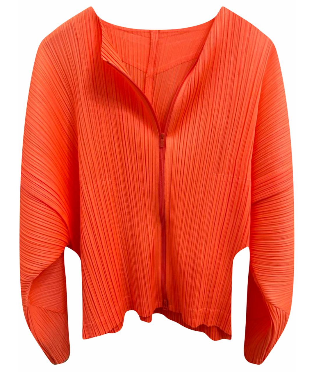 ISSEY MIYAKE Оранжевый полиэстеровый кардиган, фото 1