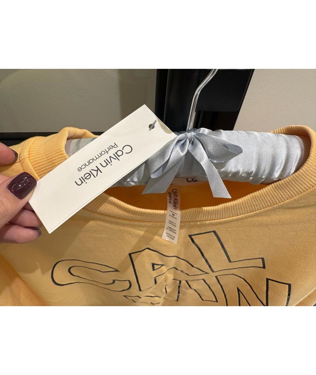 CALVIN KLEIN Оранжевый хлопковый костюм с брюками, фото 3