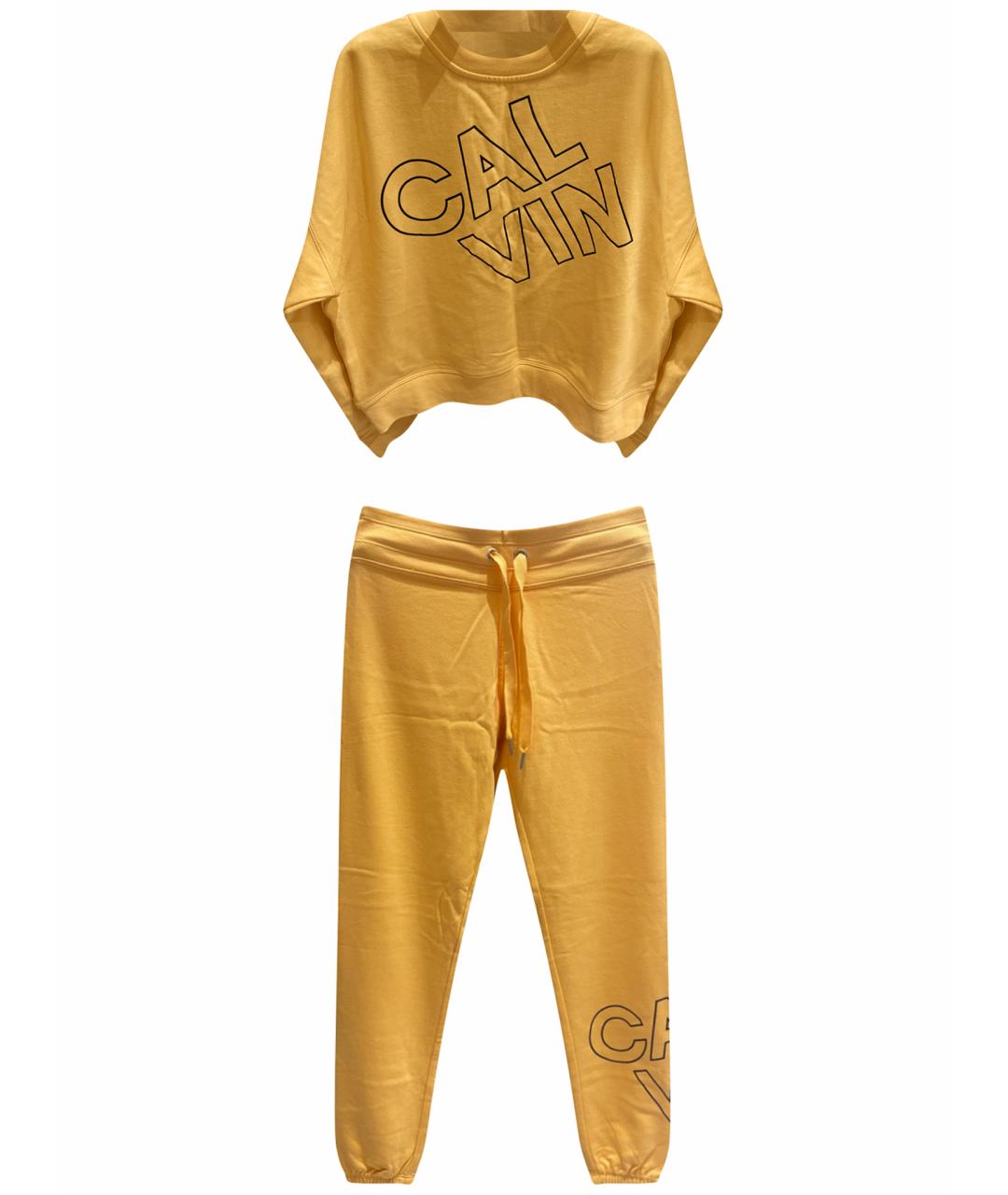 CALVIN KLEIN Оранжевый хлопковый костюм с брюками, фото 1