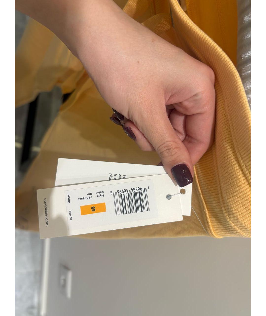 CALVIN KLEIN Оранжевый хлопковый костюм с брюками, фото 6