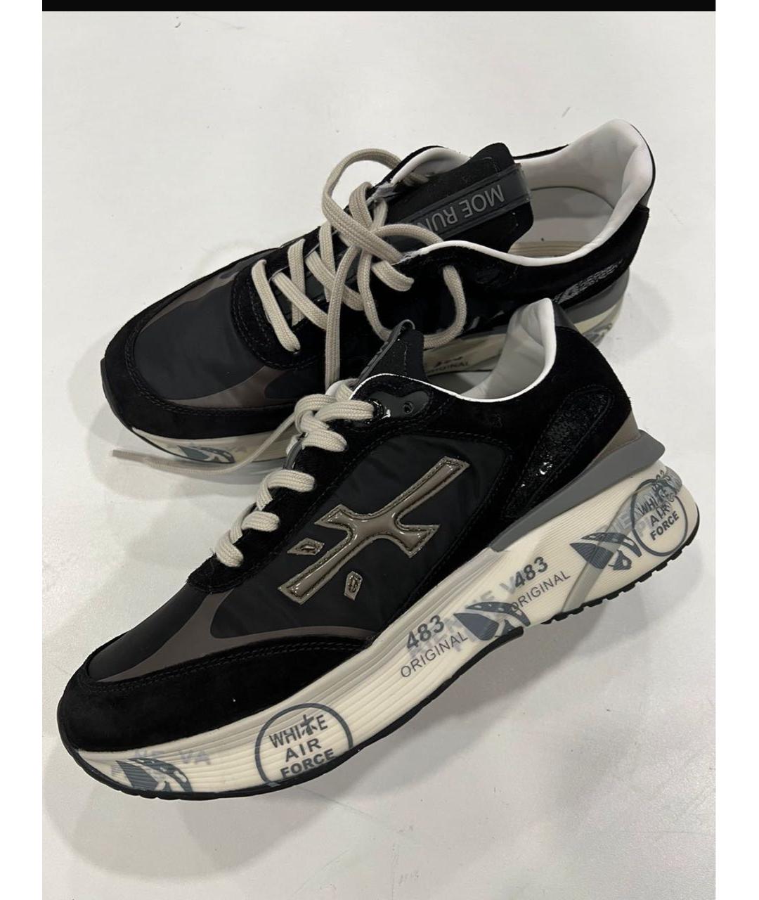 PREMIATA Черные текстильные кроссовки, фото 3