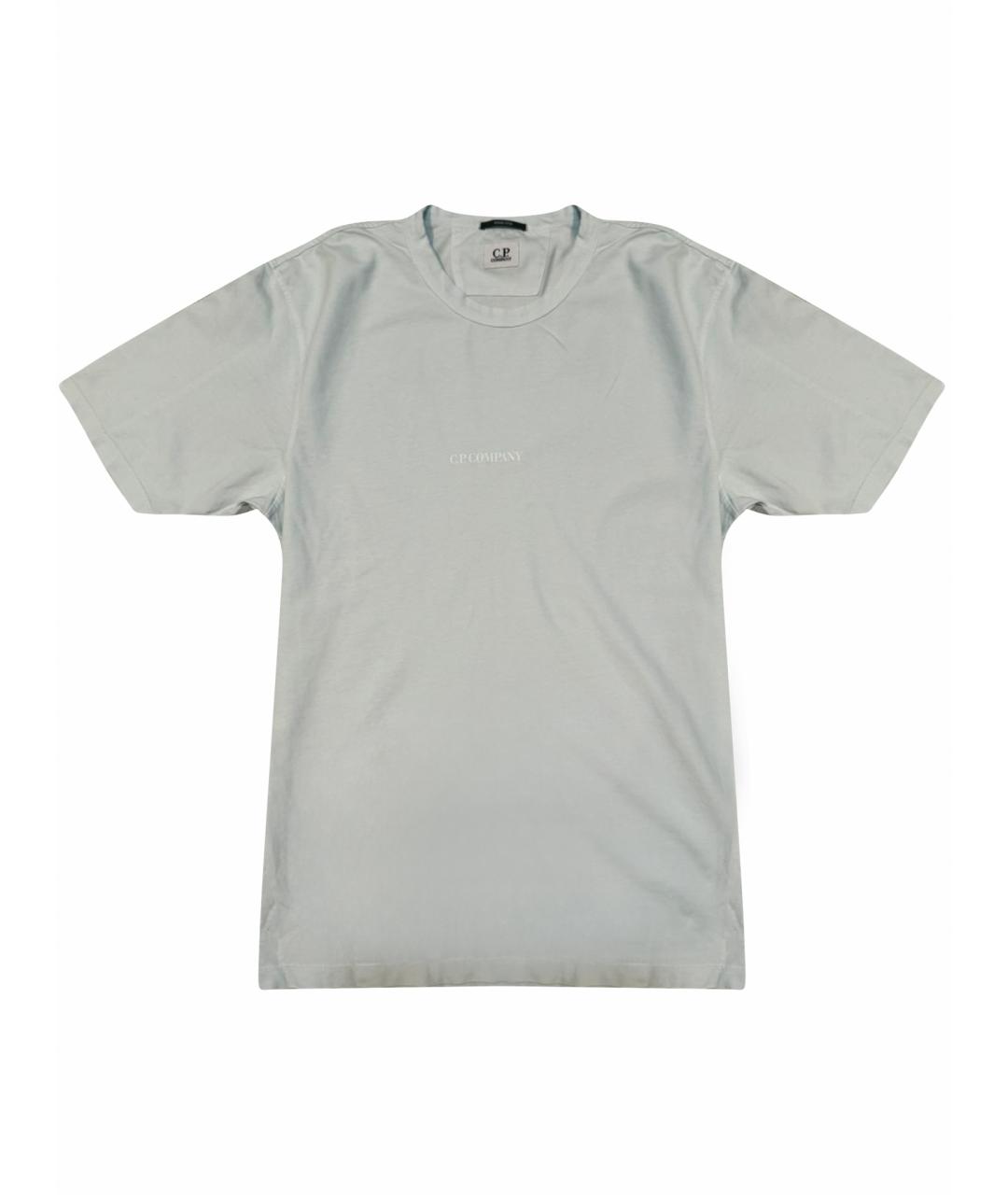 CP COMPANY Бирюзовая хлопковая футболка, фото 1