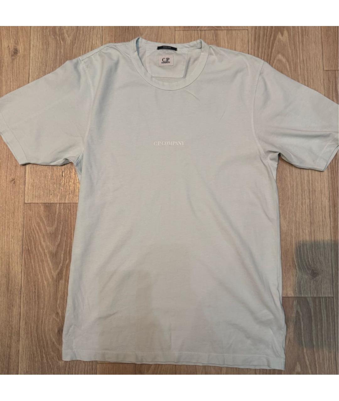 CP COMPANY Бирюзовая хлопковая футболка, фото 7