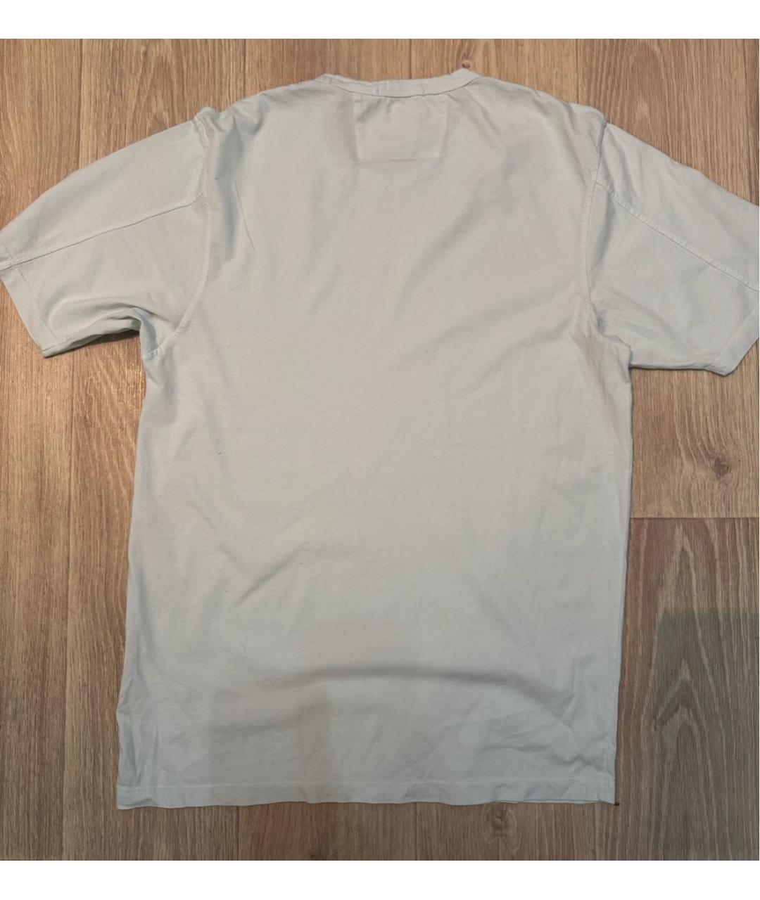 CP COMPANY Бирюзовая хлопковая футболка, фото 2