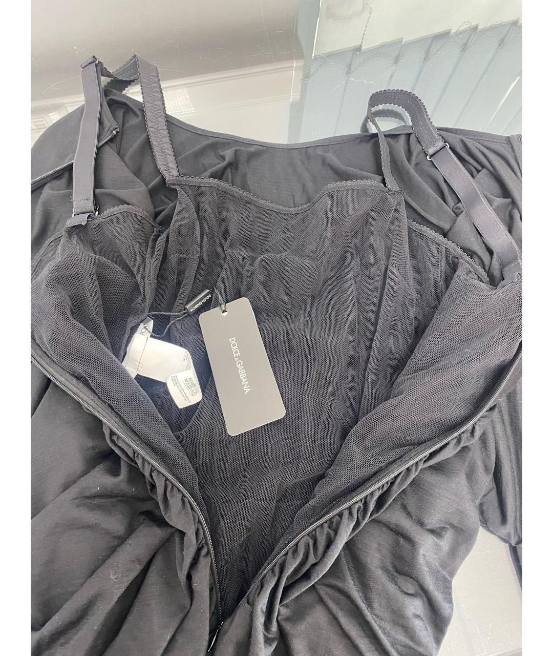 DOLCE&GABBANA Черное шерстяное платье, фото 3