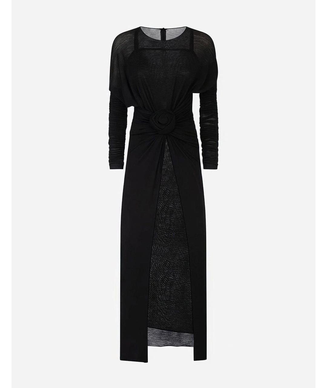 DOLCE&GABBANA Черное шерстяное платье, фото 9