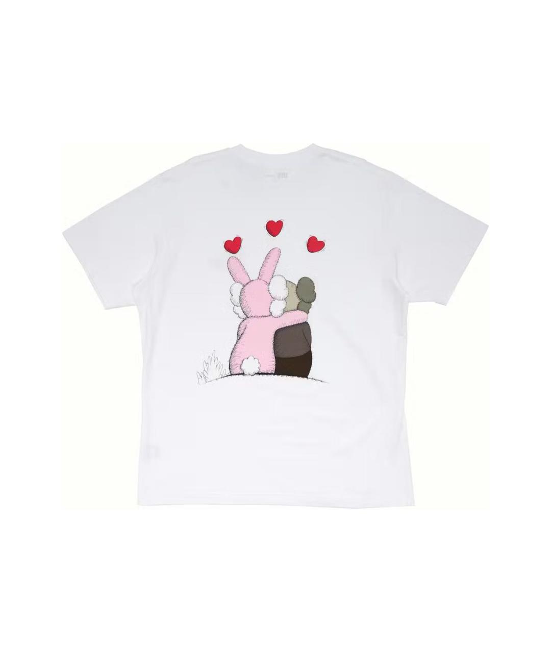 KAWS Белая хлопковая футболка, фото 2