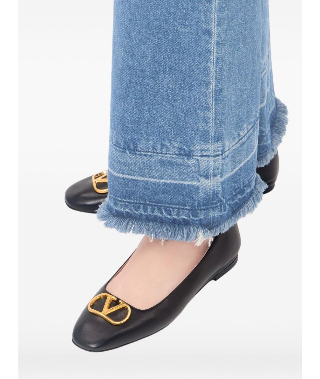 VALENTINO Черные кожаные балетки, фото 5