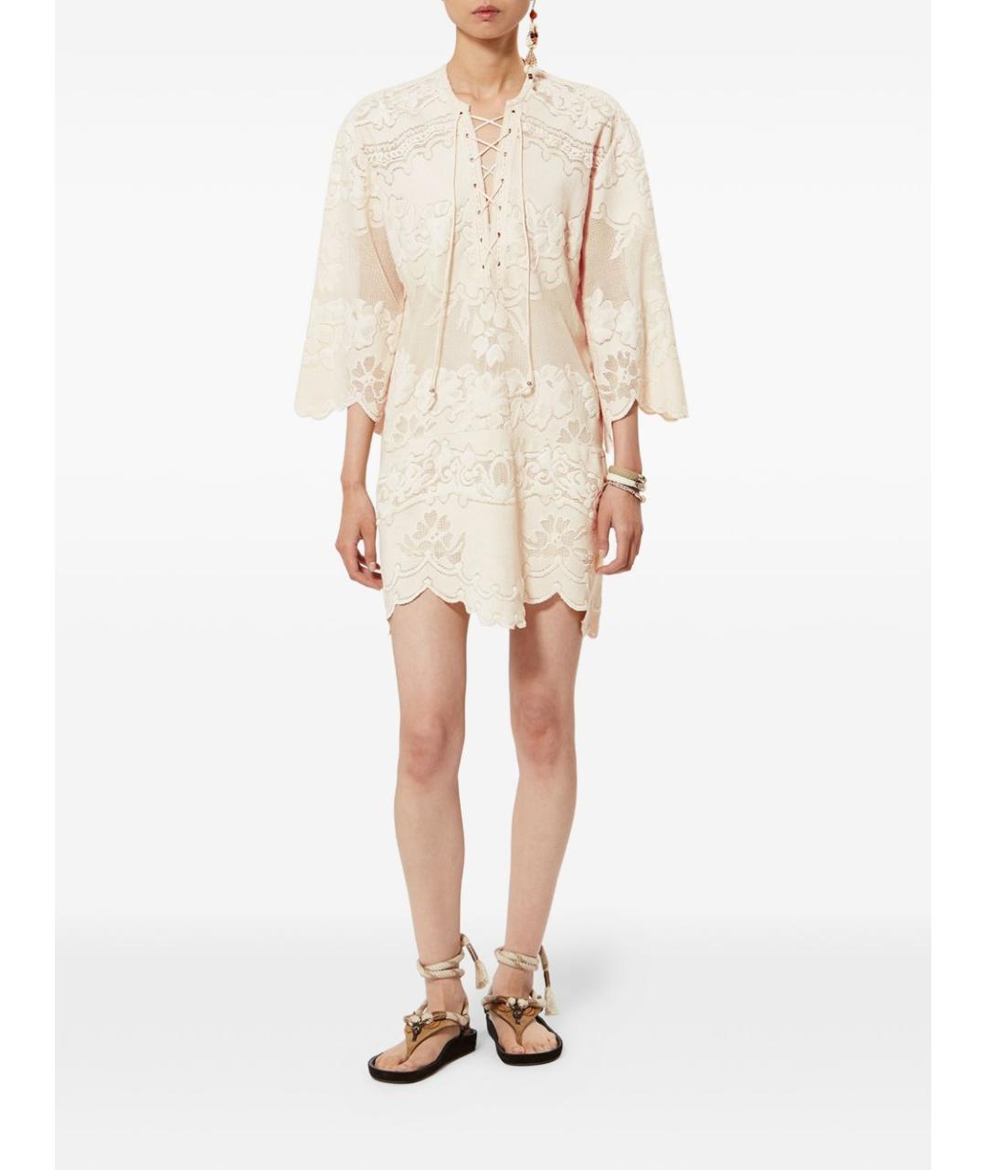 ISABEL MARANT Бежевая хлопковая рубашка, фото 5