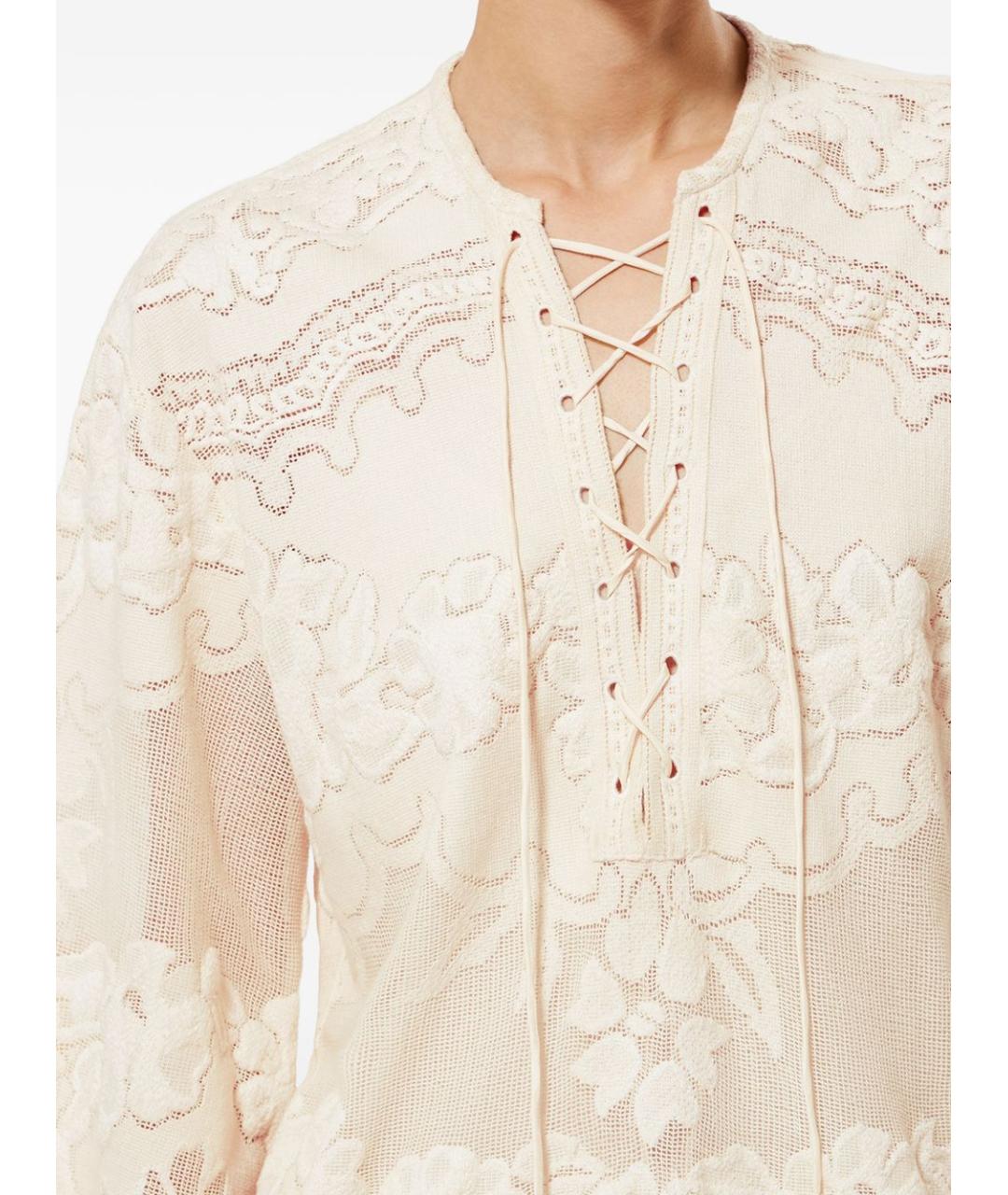 ISABEL MARANT Бежевая хлопковая рубашка, фото 2