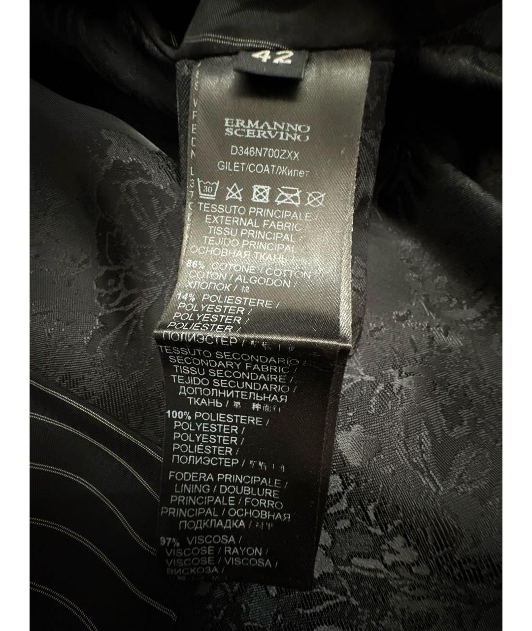 ERMANNO SCERVINO Черный полиуретановый жилет, фото 8