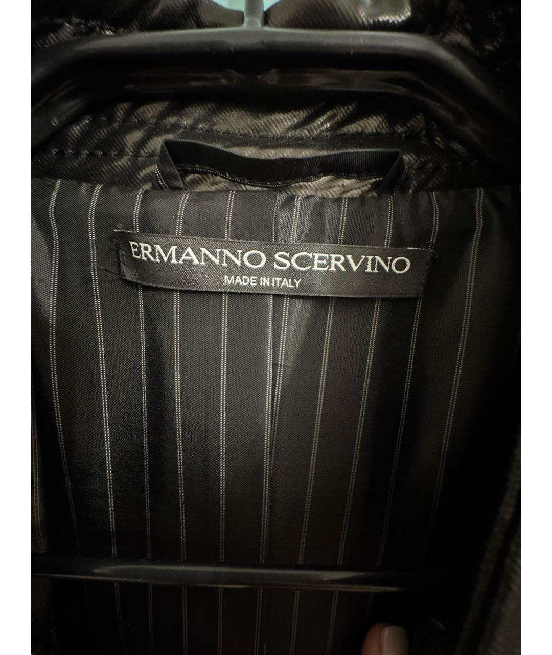 ERMANNO SCERVINO Черный полиуретановый жилет, фото 3
