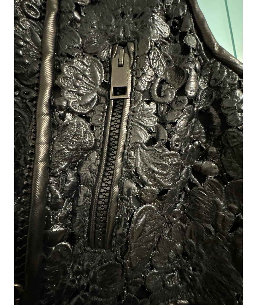 ERMANNO SCERVINO Черный полиуретановый жилет, фото 4