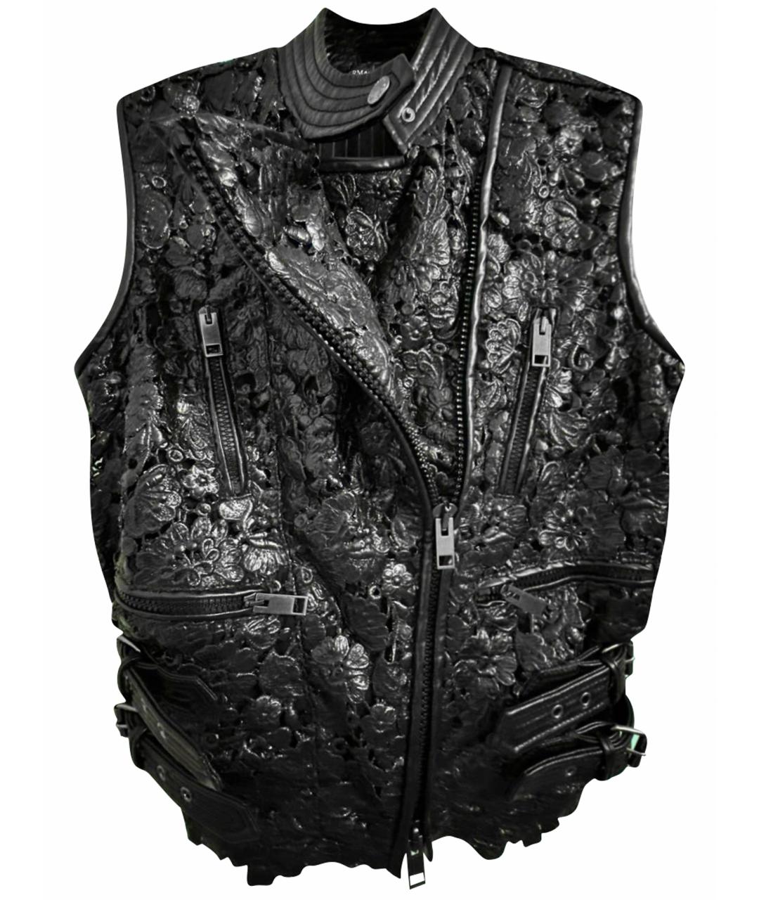 ERMANNO SCERVINO Черный полиуретановый жилет, фото 1