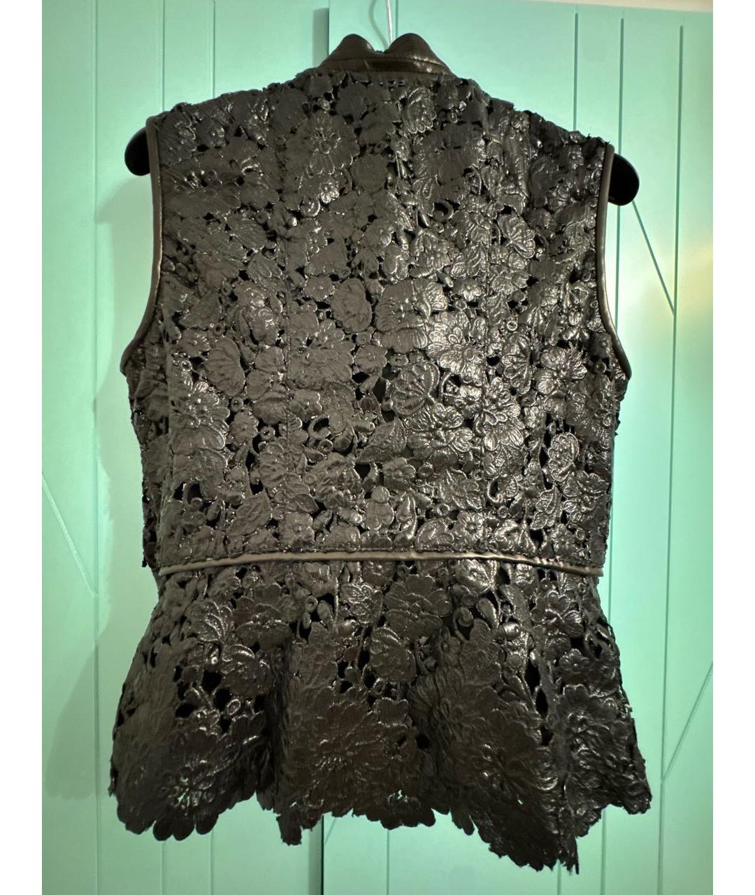 ERMANNO SCERVINO Черный полиуретановый жилет, фото 2