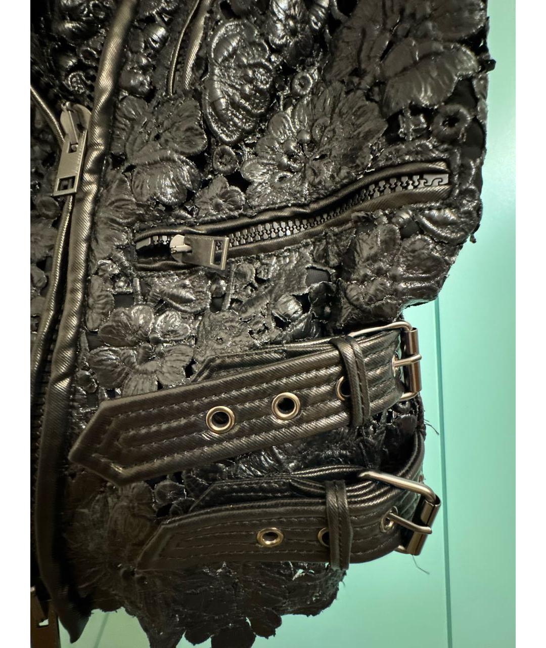 ERMANNO SCERVINO Черный полиуретановый жилет, фото 5