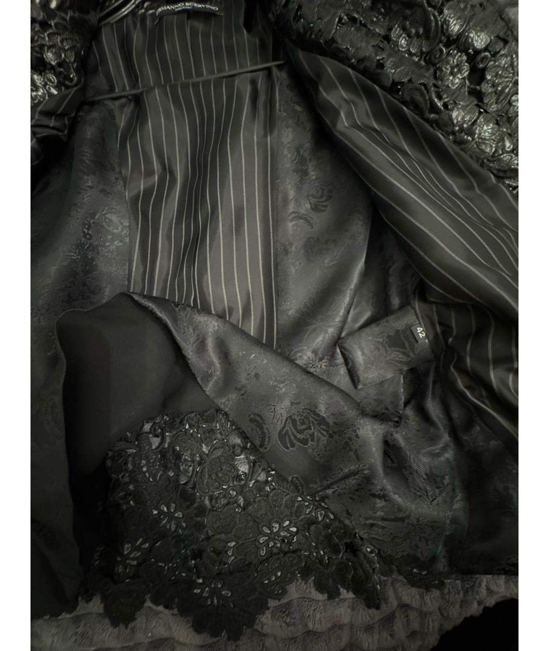 ERMANNO SCERVINO Черный полиуретановый жилет, фото 7