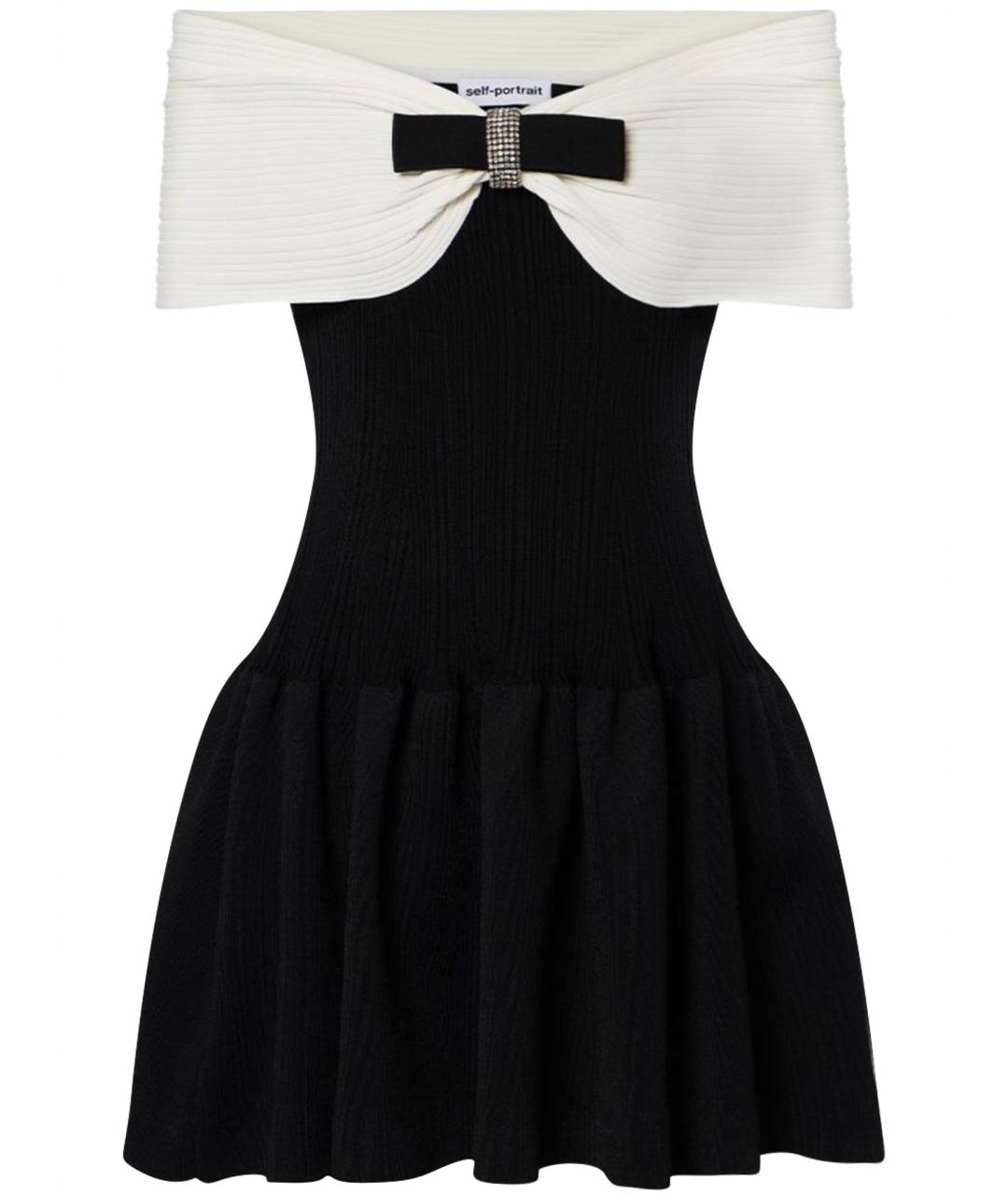 SELF-PORTRAIT Черное коктейльное платье, фото 1