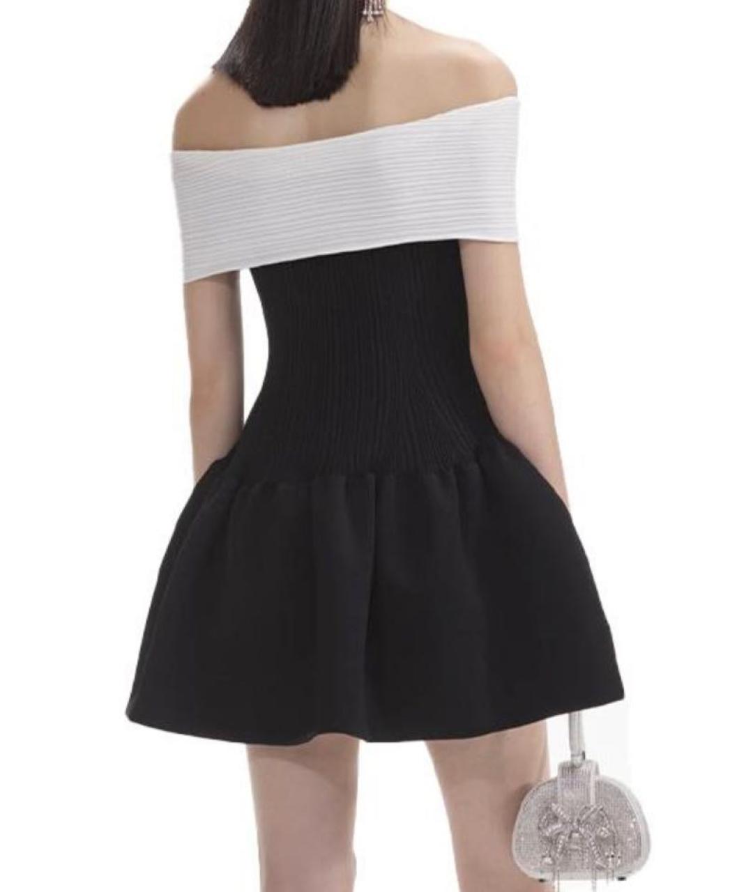 SELF-PORTRAIT Черное коктейльное платье, фото 4