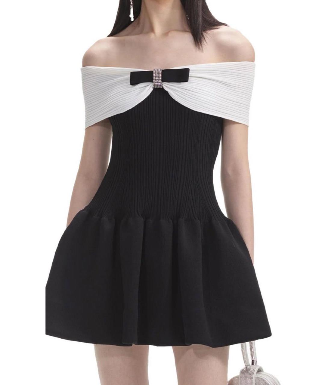 SELF-PORTRAIT Черное коктейльное платье, фото 3