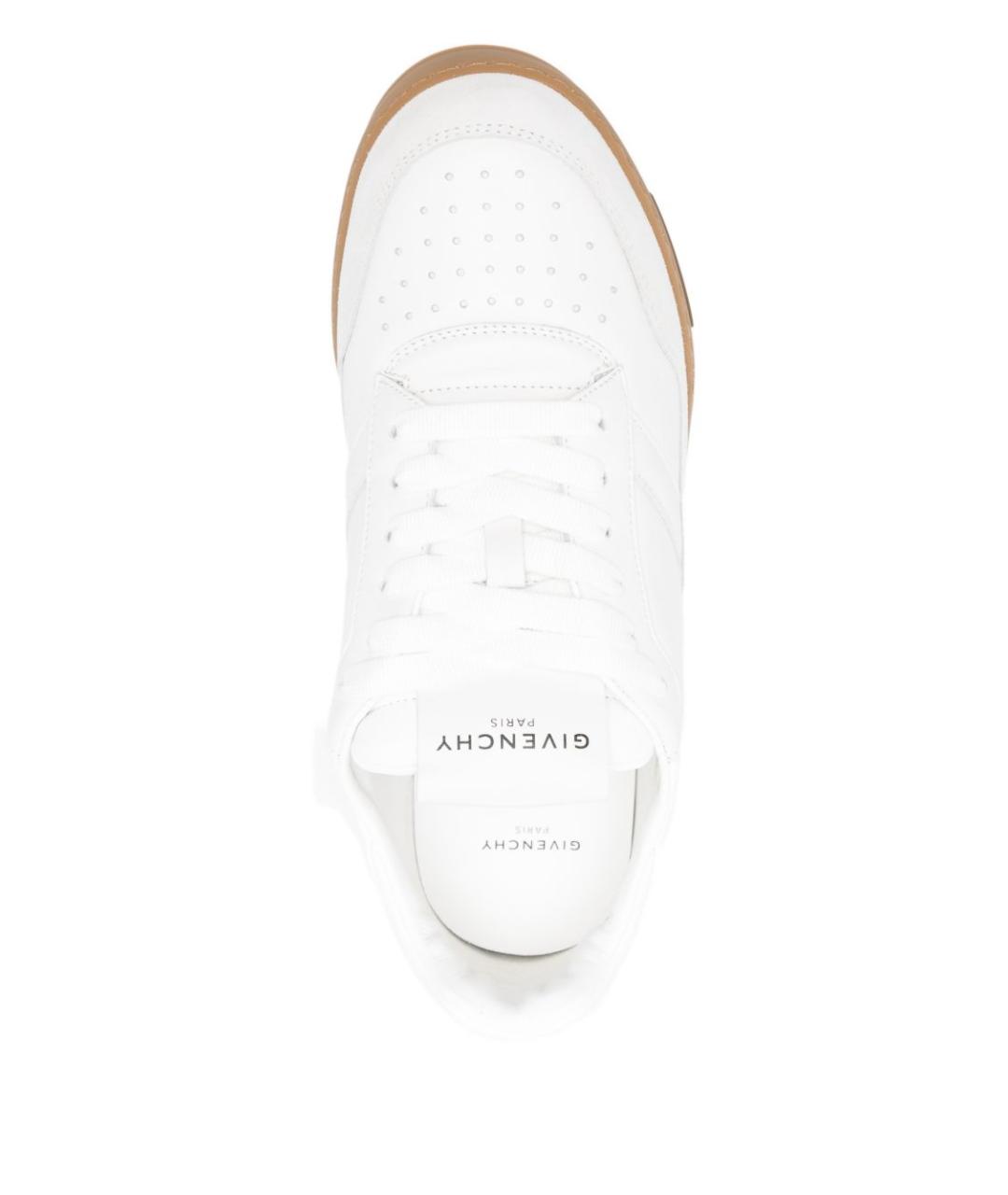 GIVENCHY Белые кожаные низкие кроссовки / кеды, фото 4