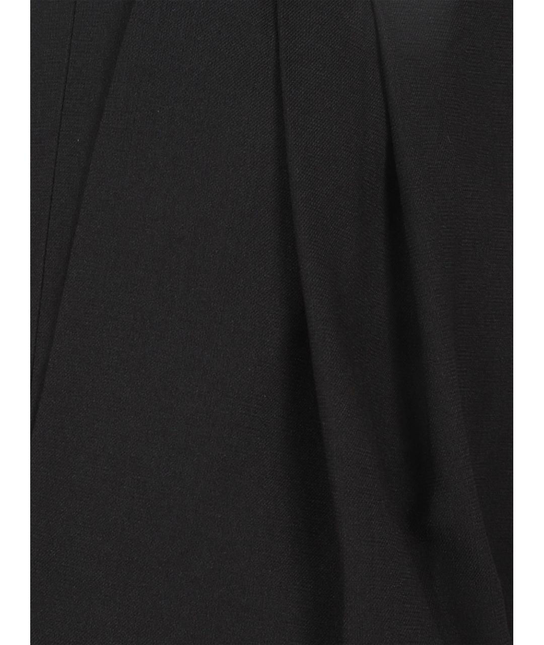 THE FRANKIE SHOP Черные полиэстеровые прямые брюки, фото 2