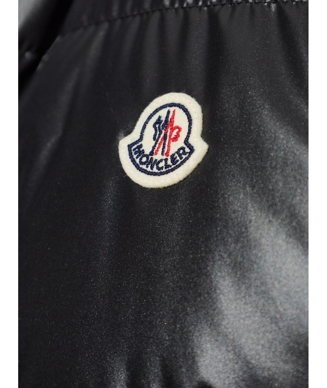 MONCLER Черный полиэстеровый жилет, фото 2