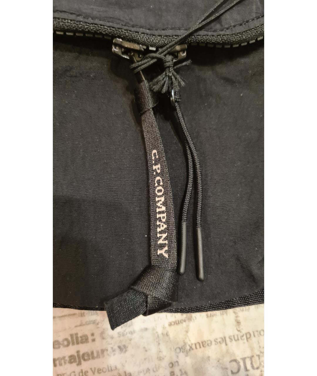 CP COMPANY Черная тканевая сумка на плечо, фото 7
