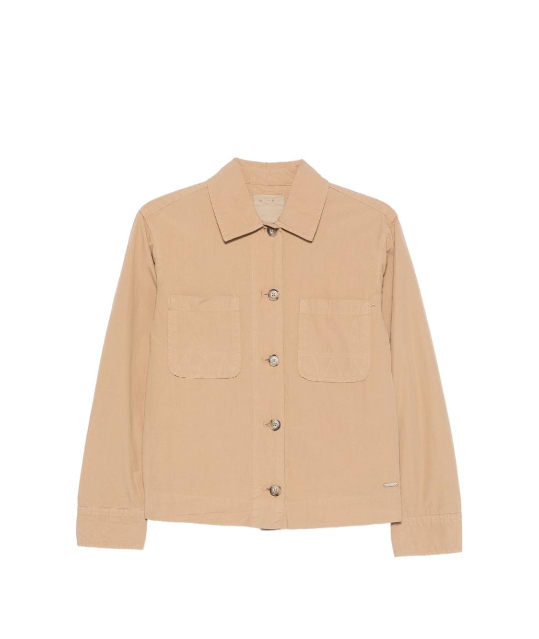 WOOLRICH Бежевая хлопковая рубашка, фото 1