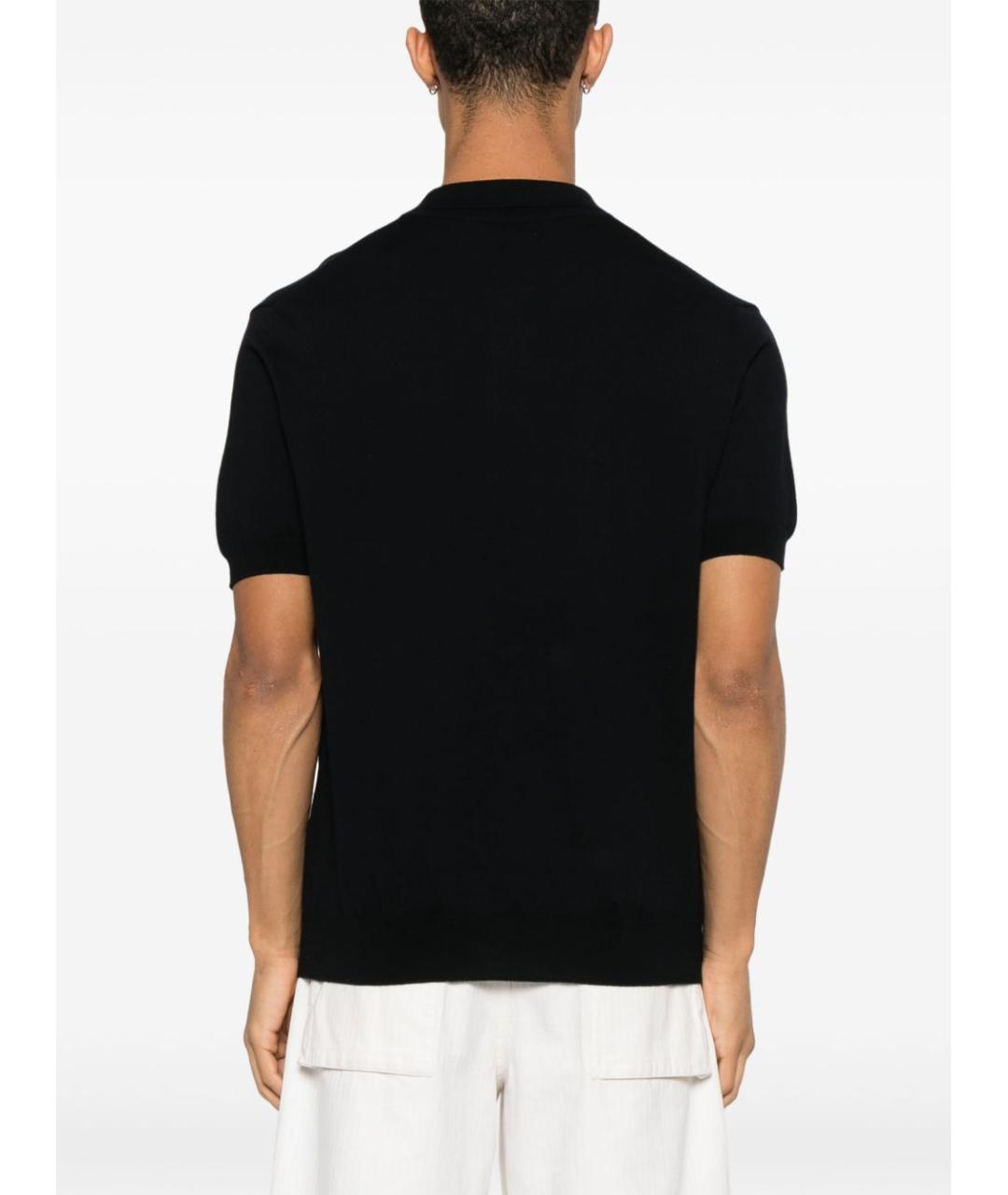 WOOLRICH Темно-синее хлопковое поло с коротким рукавом, фото 3