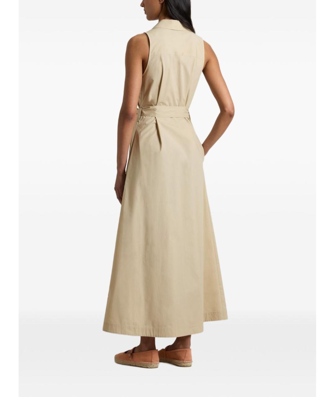 WOOLRICH Бежевое хлопковое повседневное платье, фото 3