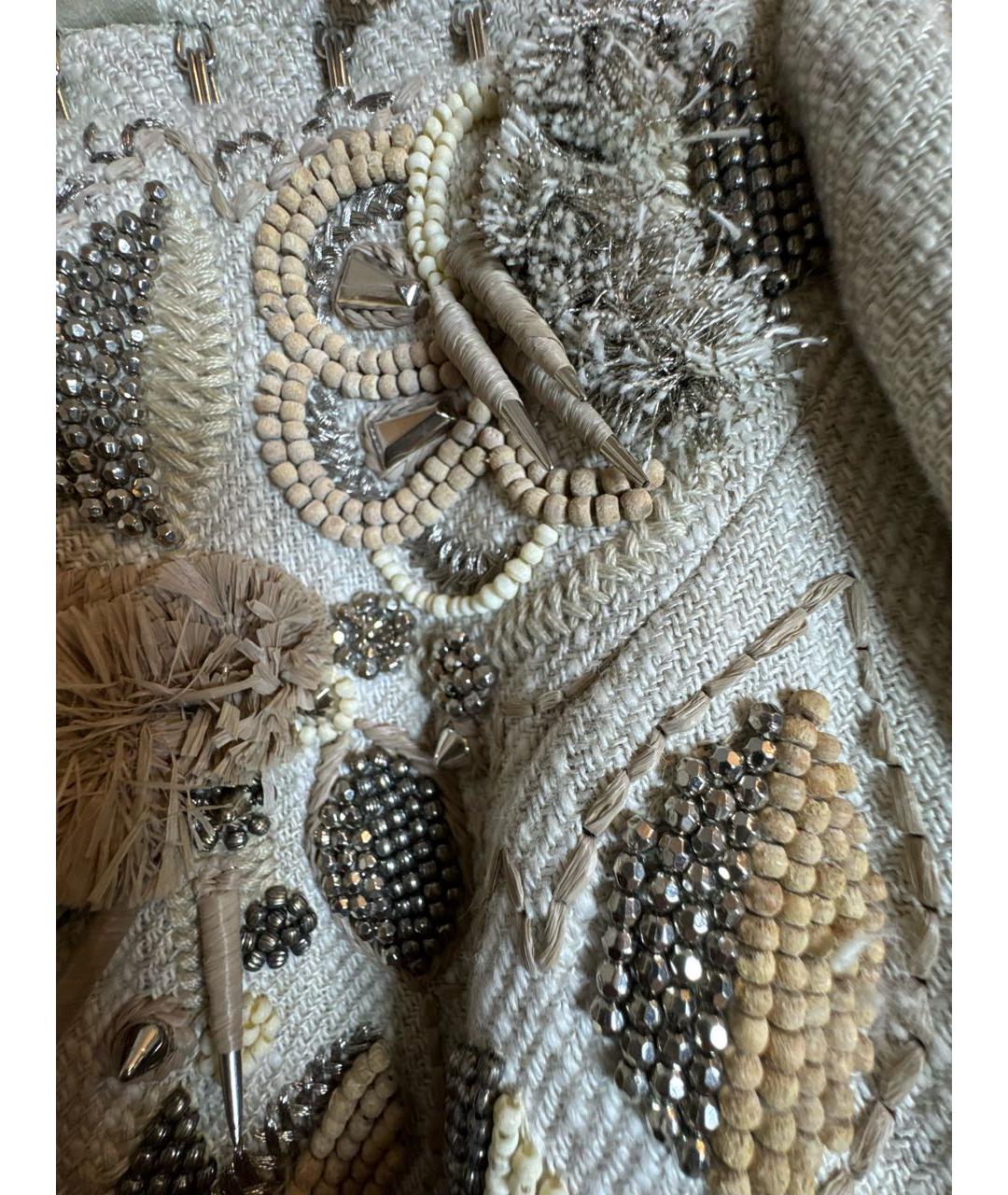 BARBARA BUI Бежевая льняная куртка, фото 4