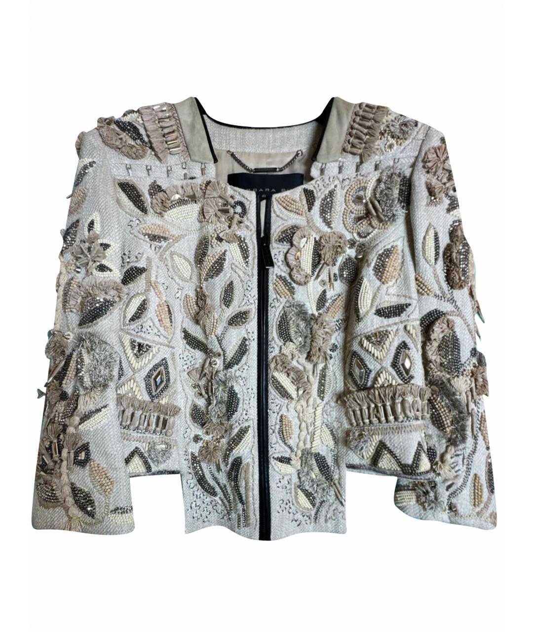 BARBARA BUI Бежевая льняная куртка, фото 1