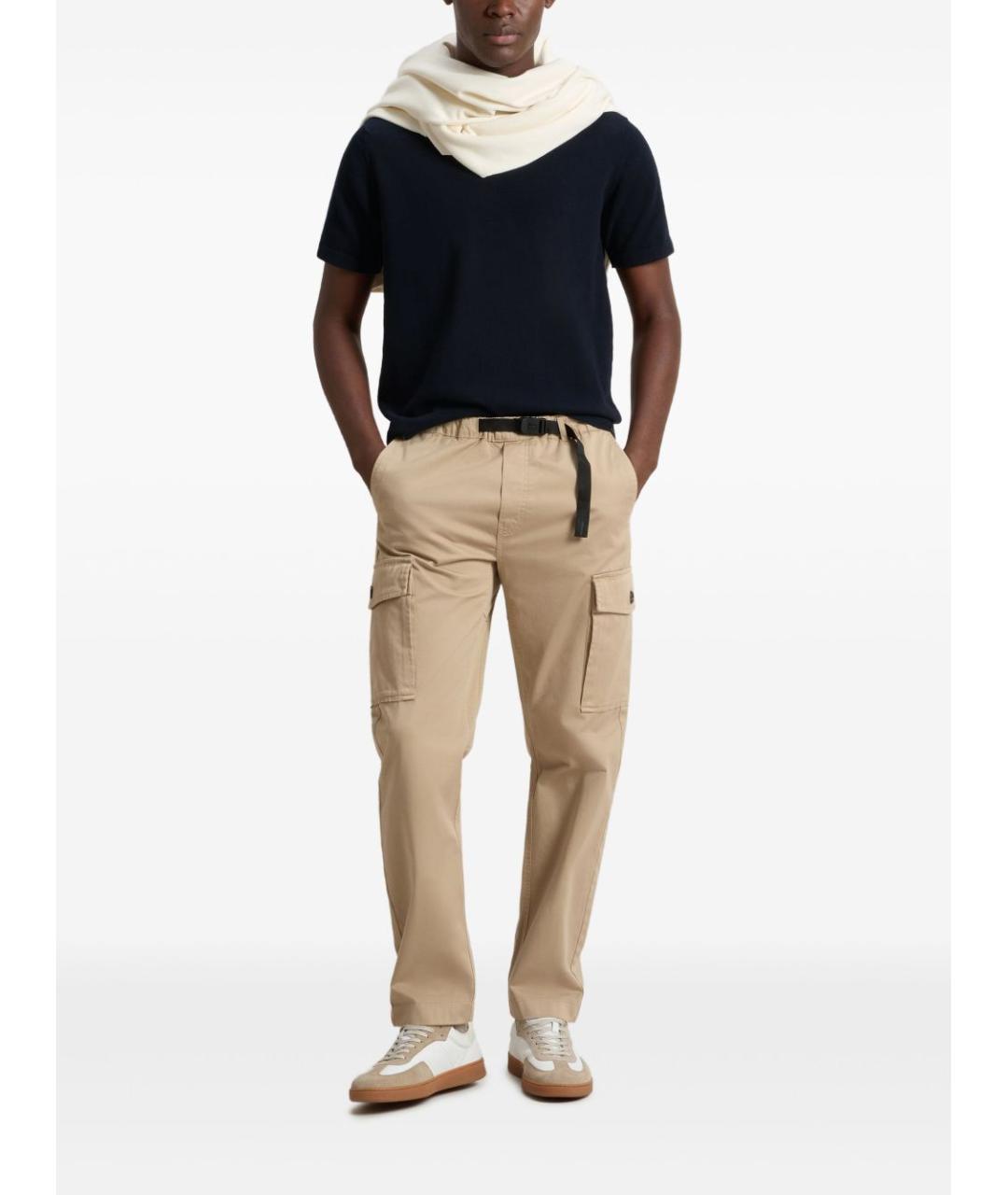 WOOLRICH Темно-синяя хлопковая футболка, фото 5